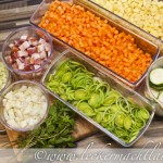 Kartoffel-Möhren Suppe mit Debrezinern