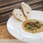Kartoffel-Möhren Suppe mit Debrezinern