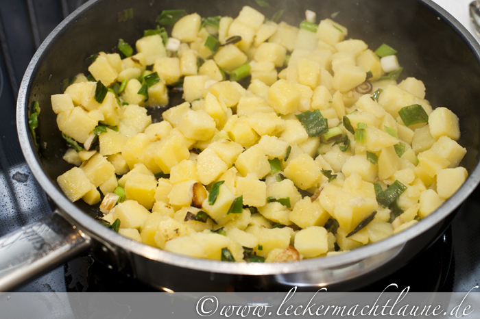 Gebratener Kartoffelsalat - lecker macht laune