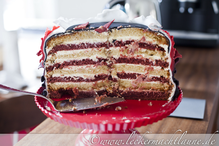 130103_feuerpfeiltorte_17 Ombre Torte – Making of