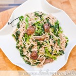 Maronen-Spaghetti mit Sahne-Wirsing
