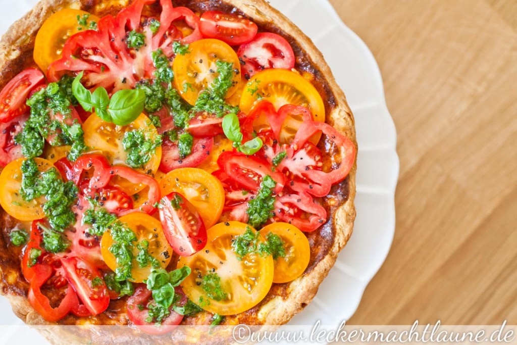 Parmesan-Tarte fertige Tarte