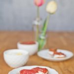 Crostini mit Rhabarber-Kompott