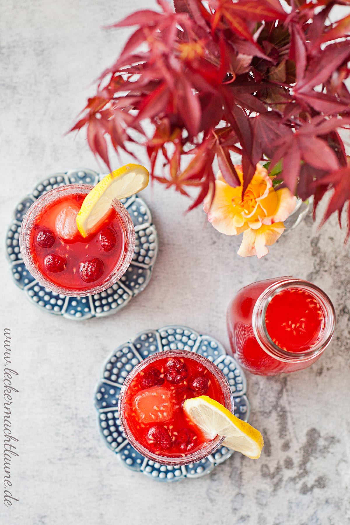 Himbeereistee mit BRITA Tischwasserfilter