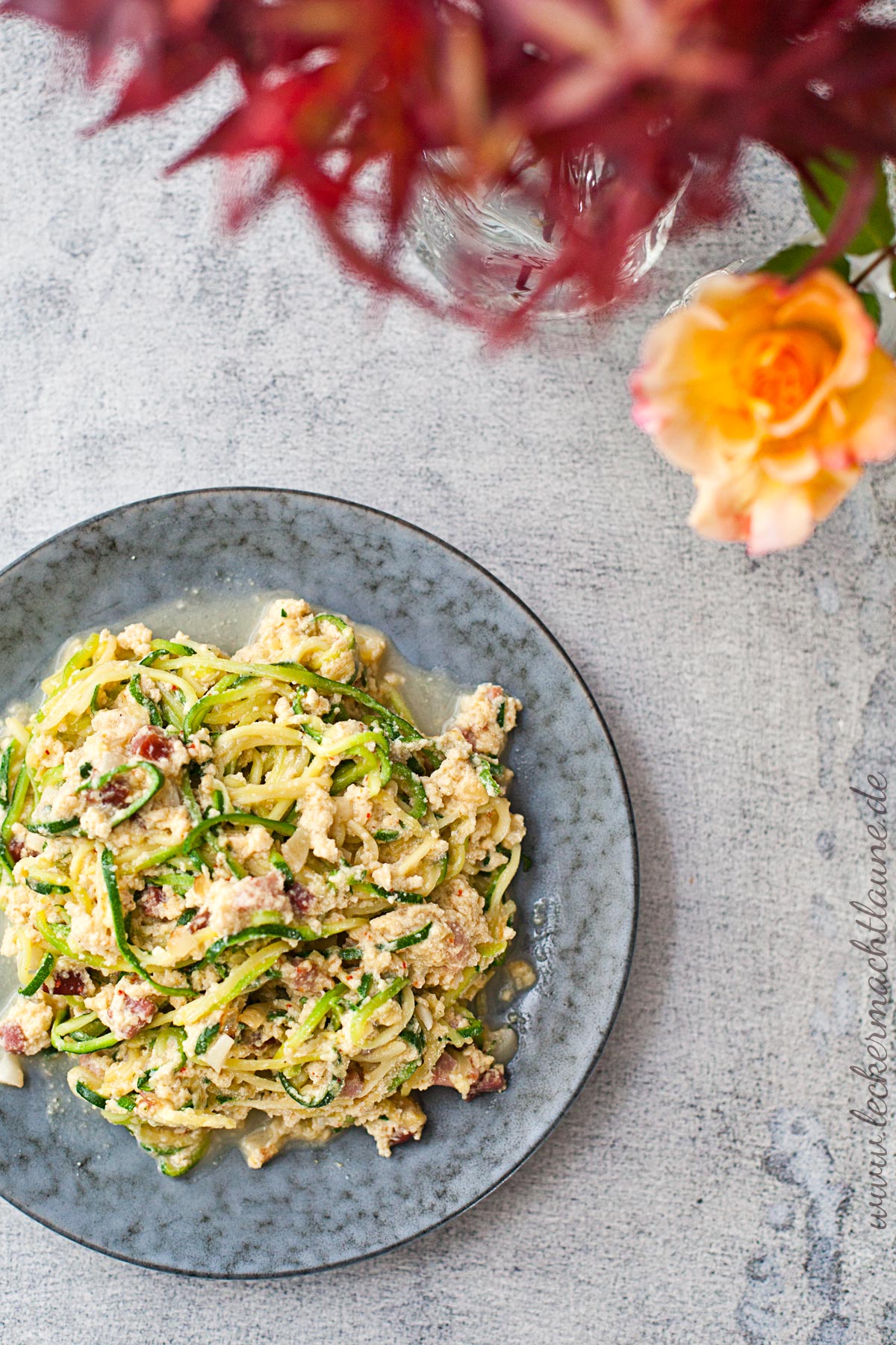 Zucchini à la Carbonara