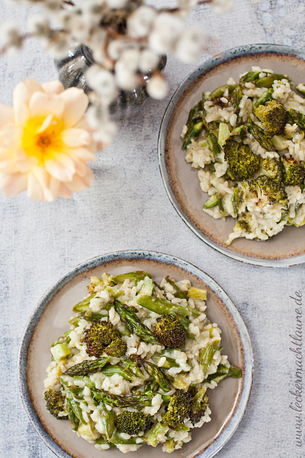 Spargel-Brokkoli-Risotto