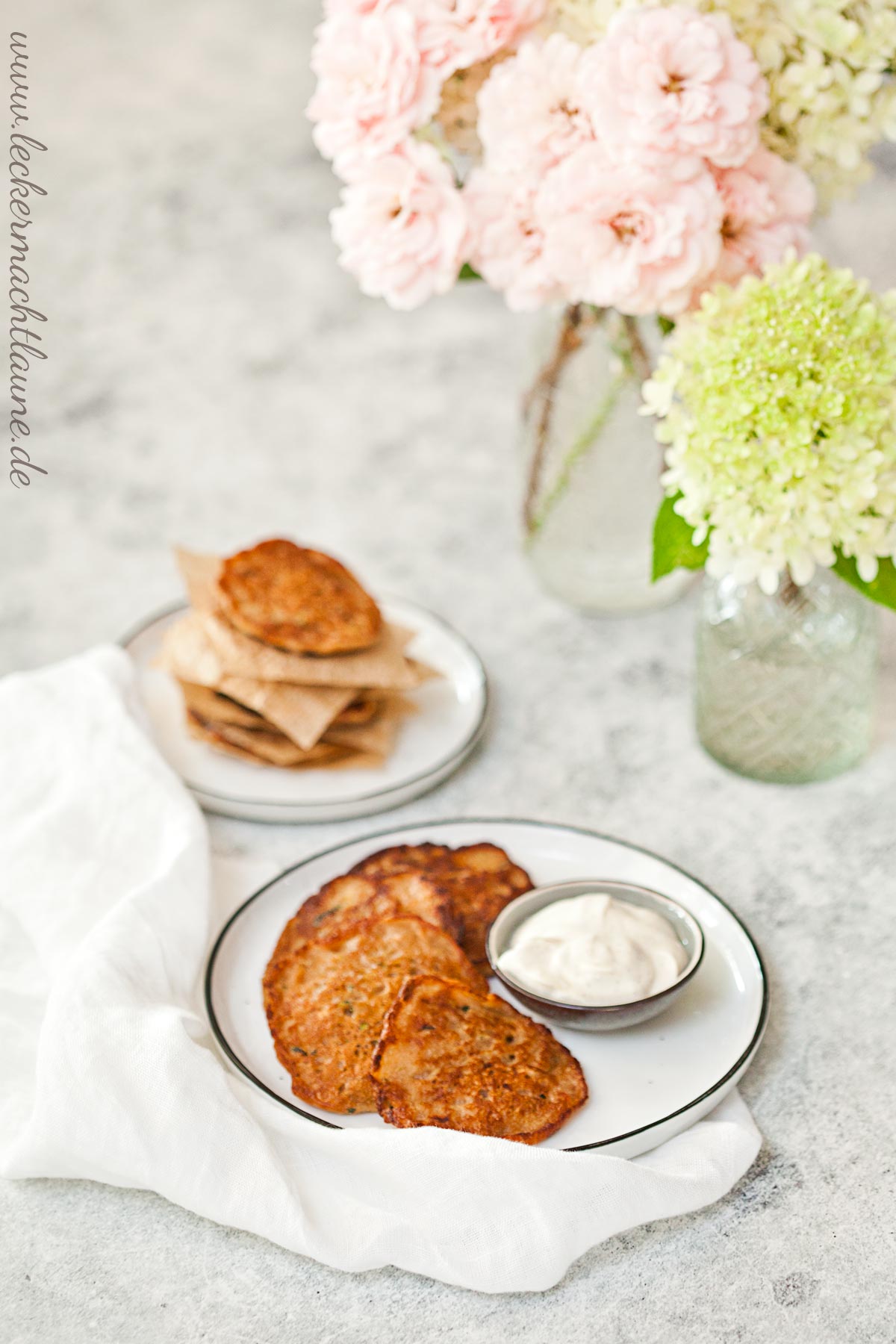 Zucchini-Apfel-Puffer