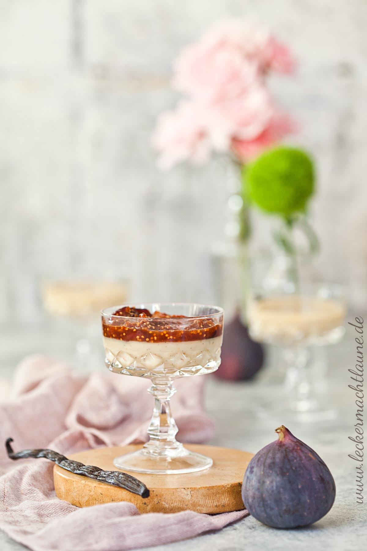 Panna Cotta mit karamellisierten Feigen
