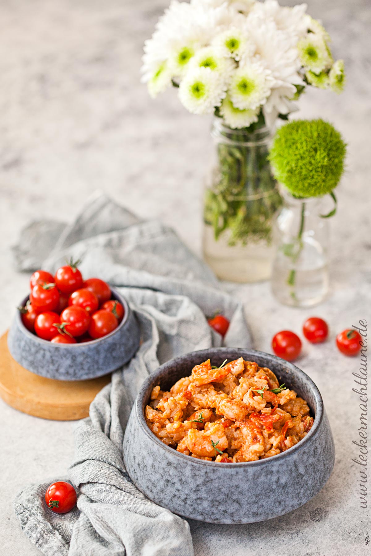Tomaten-Garnelen-Risotto