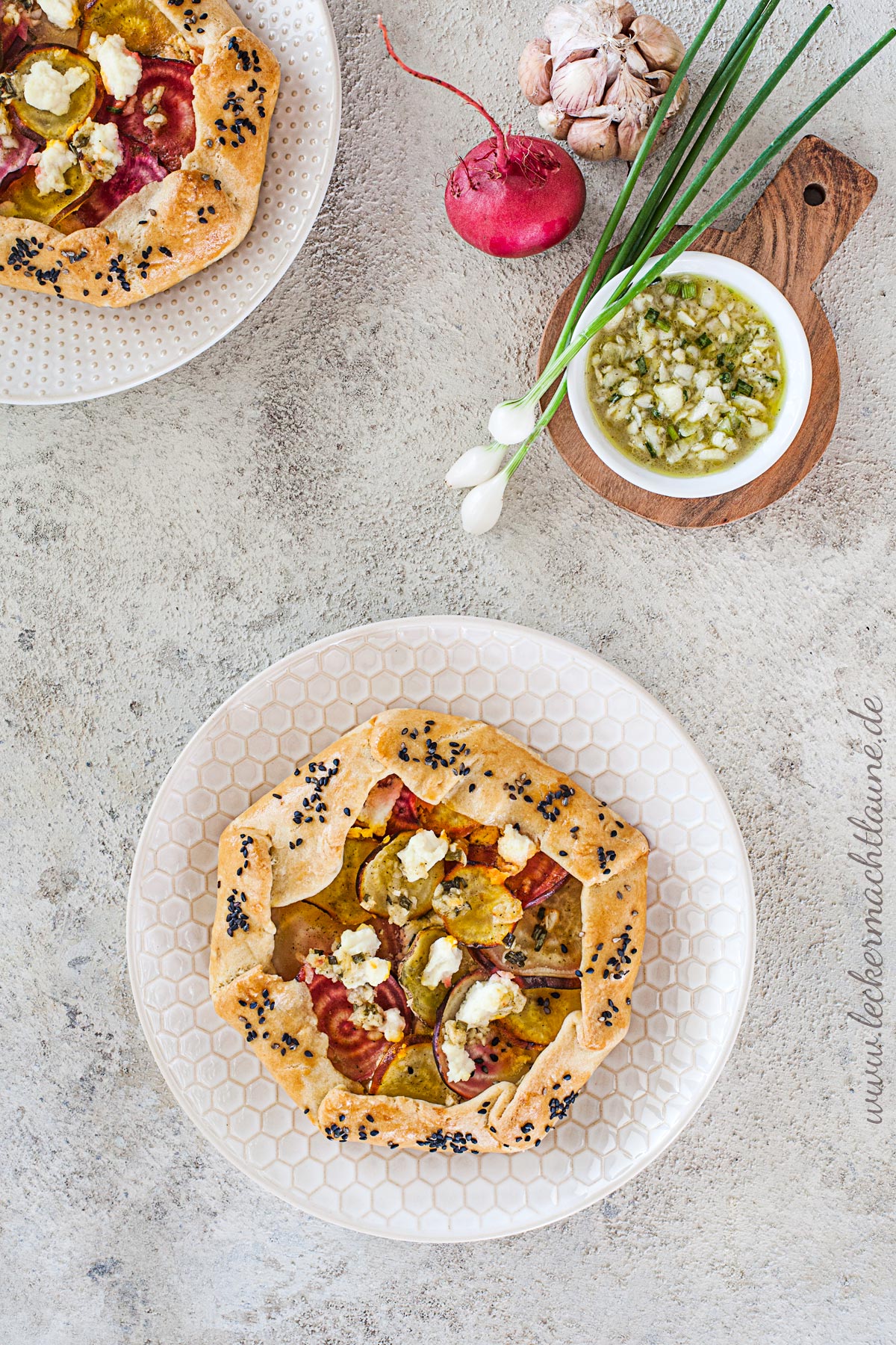 Beete-Ricotta-Galettes