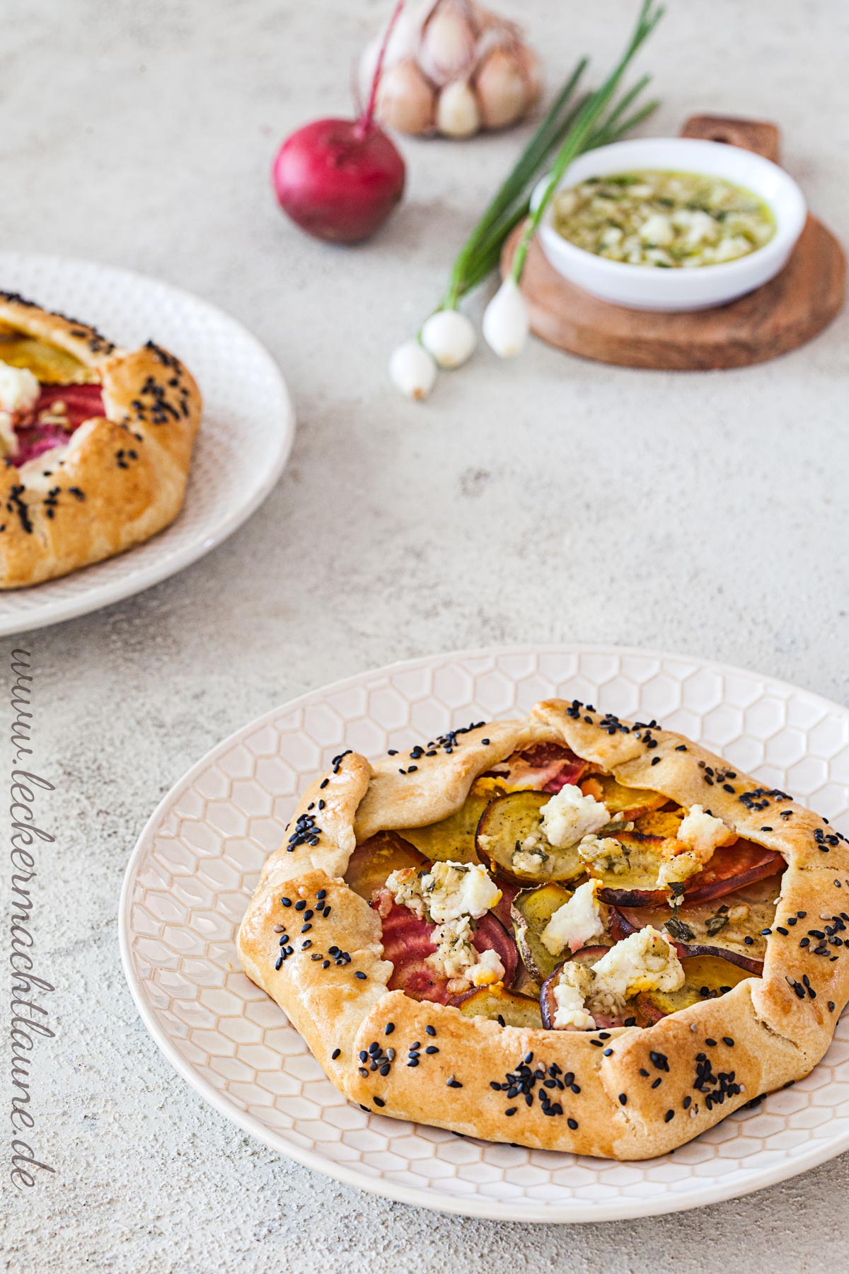 Beete-Ricotta-Galettes