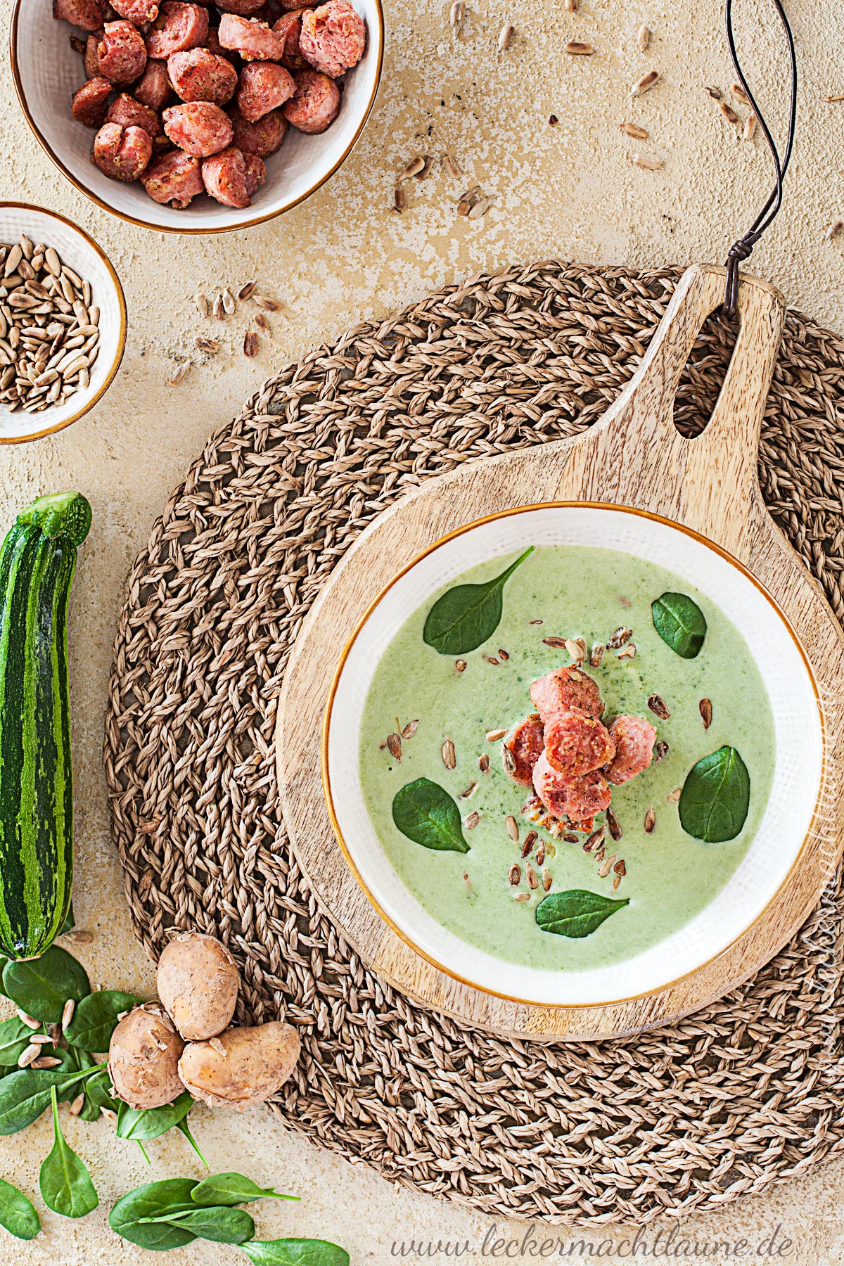 Spinat-Zucchini-Suppe 