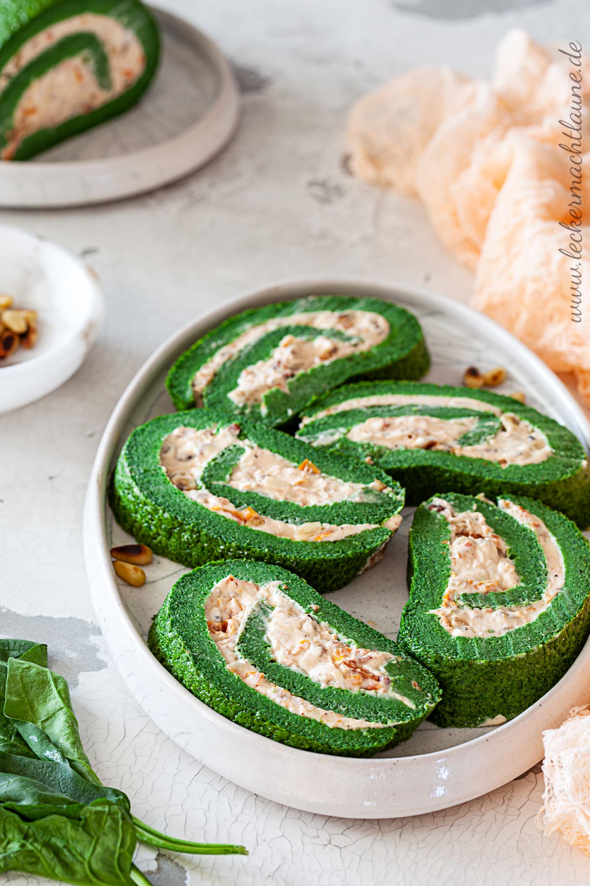 Spinat-Frittata-Rolle