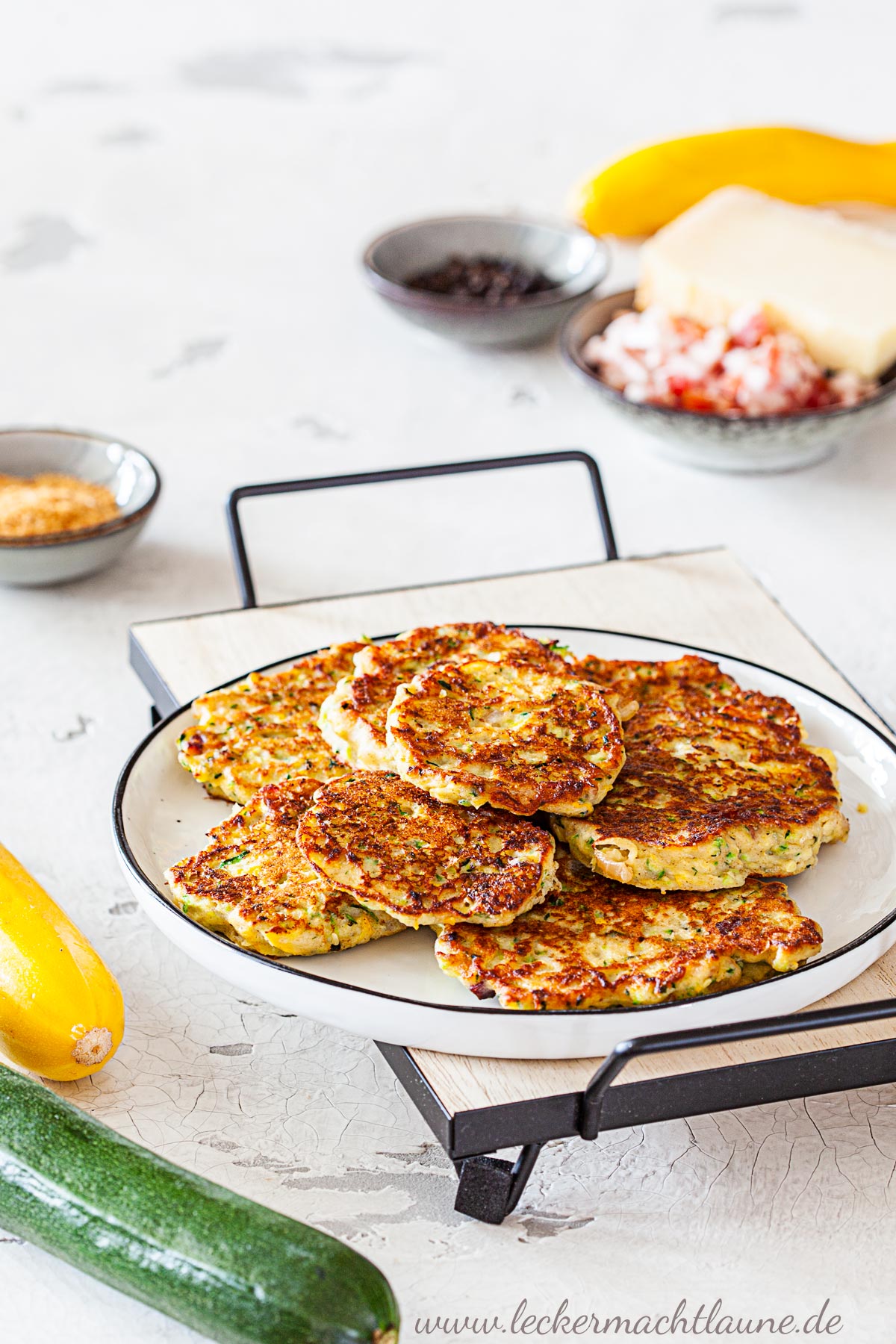 Zucchini-Ricotta-Puffer