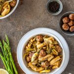 Pasta mit Spargel und Putenbällchen {spargelsaison}