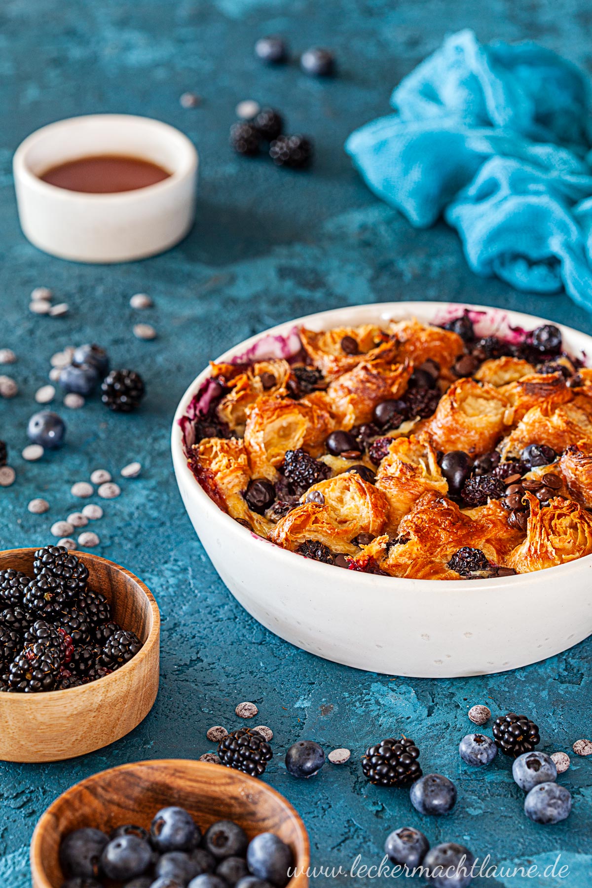 Croissant-Auflauf mit Beeren