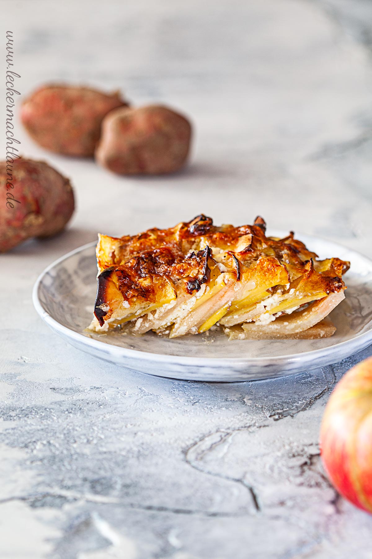 Kartoffel-Apfel-Gratin