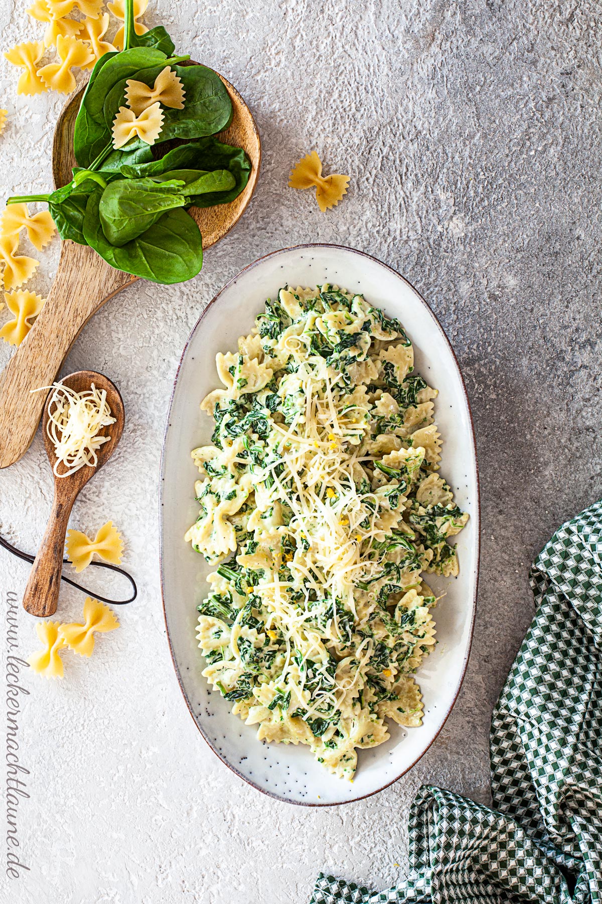 Cremige Mascarpone-Spinat-Pasta