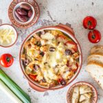 Lauch-Tomaten-Gratin {frisch aus dem ofen}