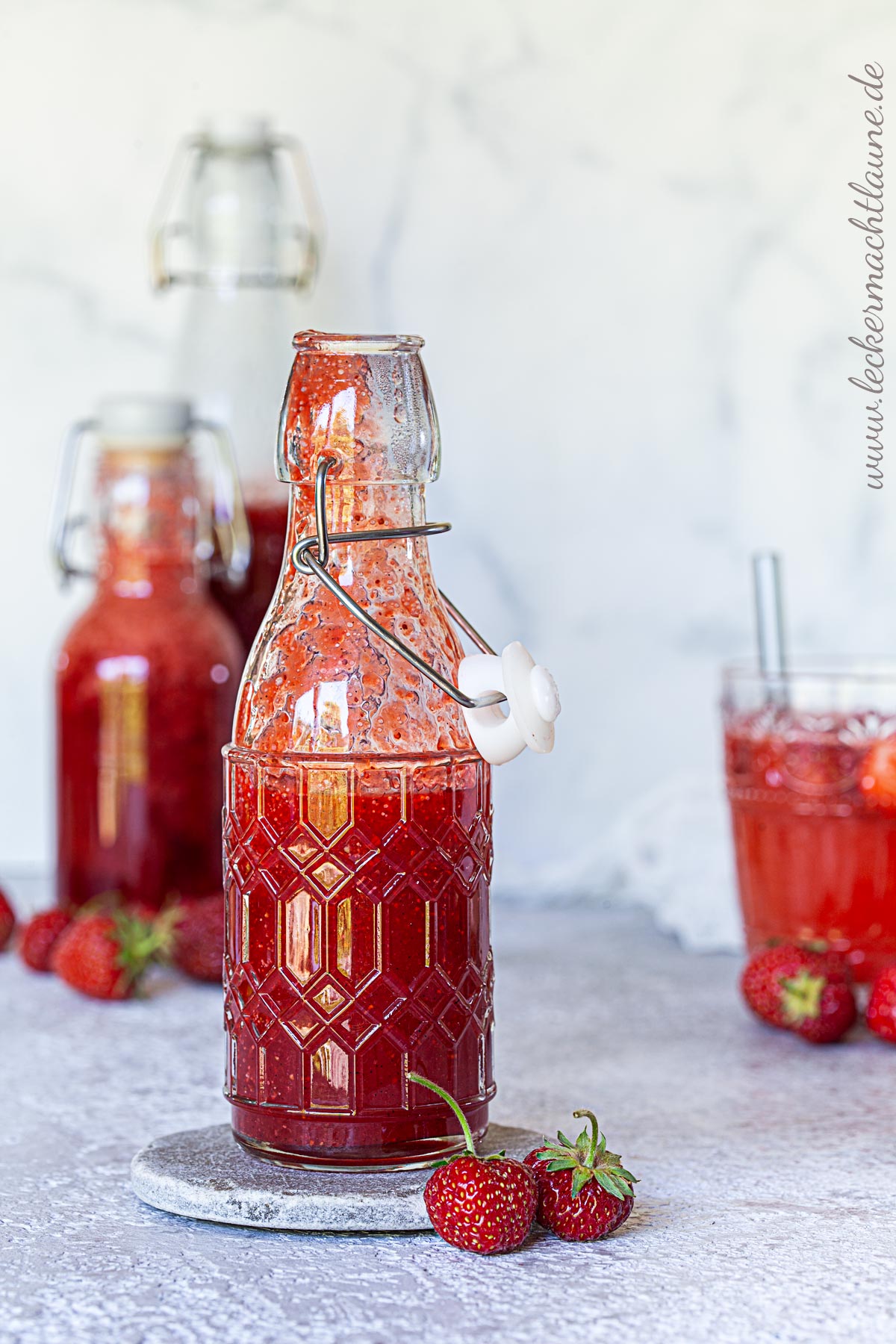 Erdbeer-Vanille-Sirup